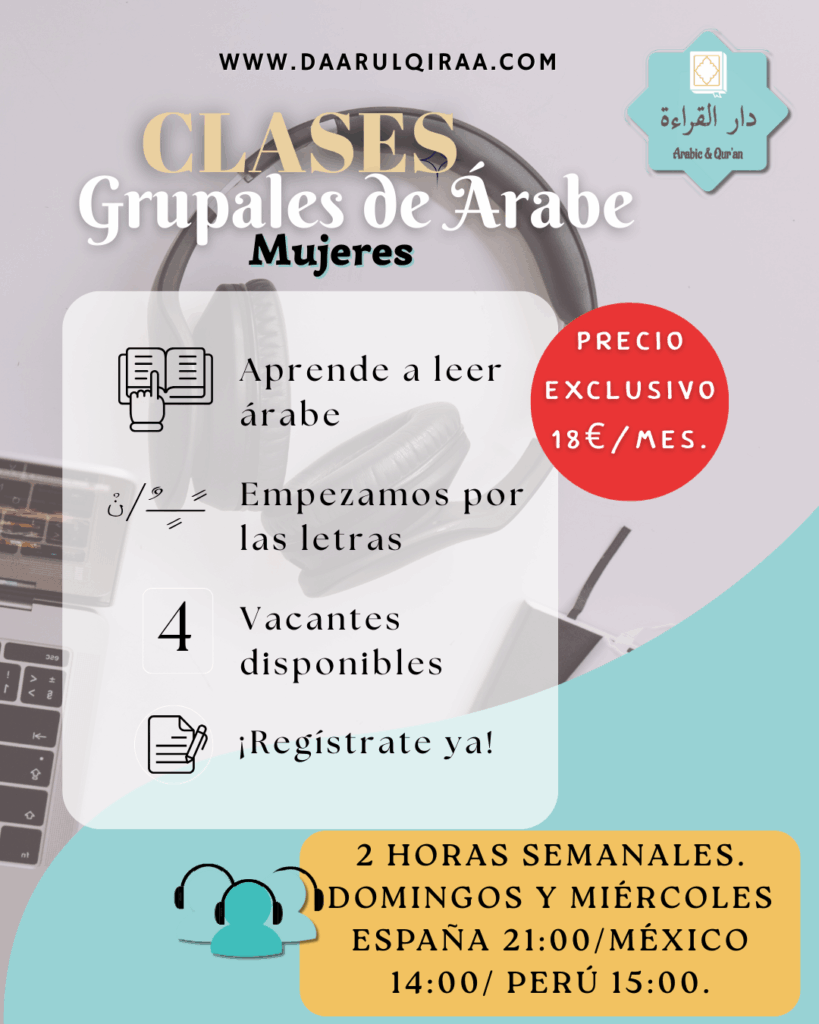 Clases de árabe grupales para mujeres